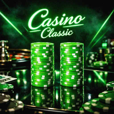 Matched deposit casino chips glowing